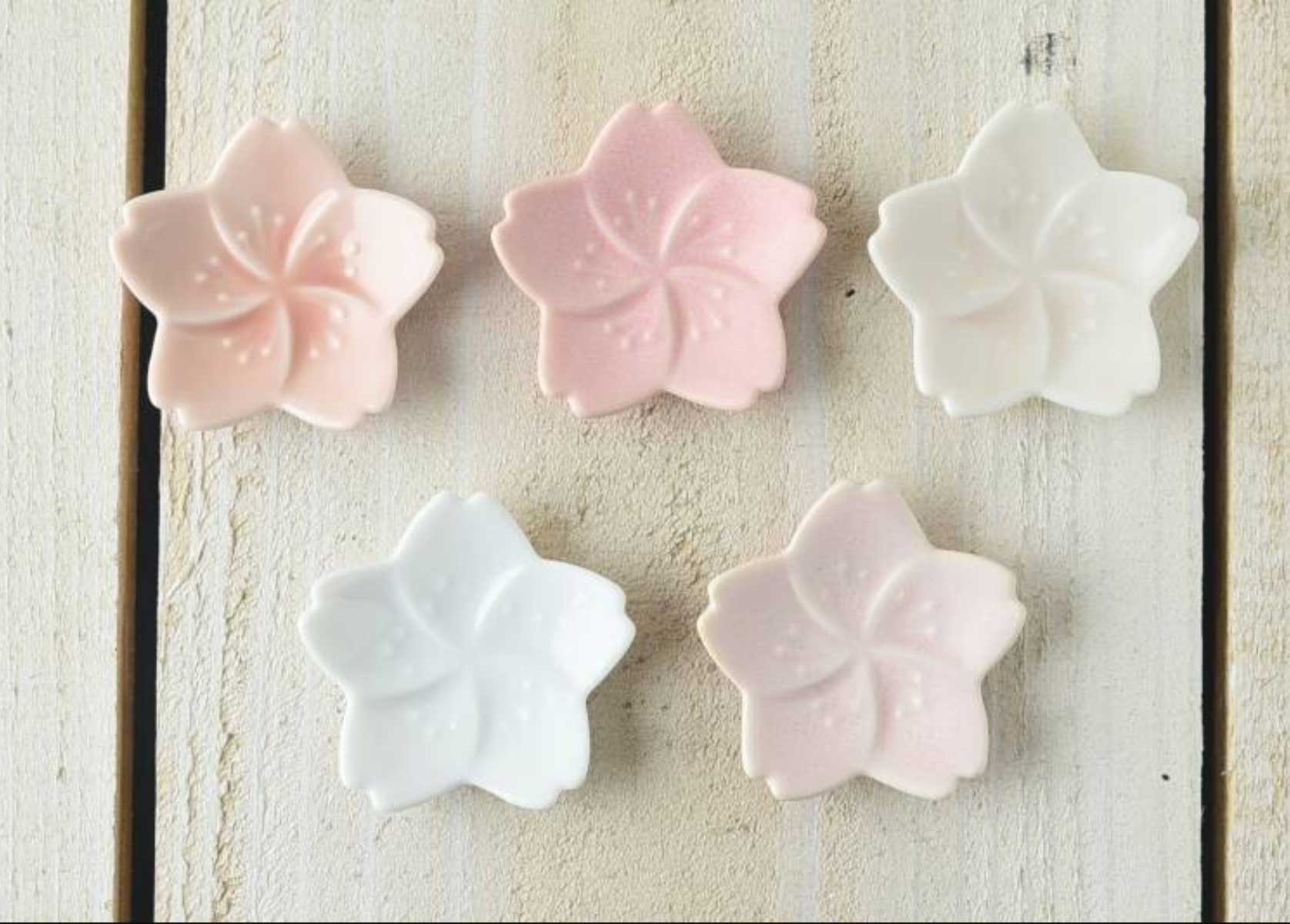 日本製櫻花筷架5件套_01